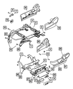 5080737AA - Interior Trim: Seat Nut for Mopar Image