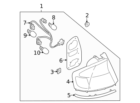 Combination Lamps for 2009 Subaru Legacy #0
