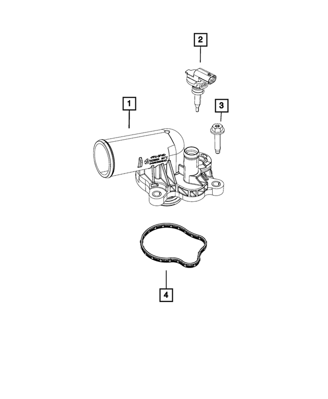 4893926AC - Cooling: Thermostat Housing for Mopar Image
