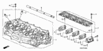 12200RNAA00 - Engine: CYLINDER HEAD for Honda Image