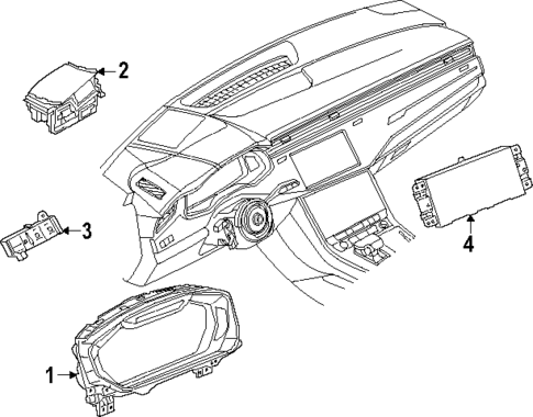 Cluster & Switches for 2025 Audi Q7 #0