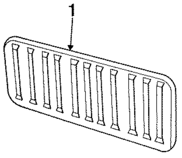 D8TZ9840704A - Body: Tail Gate Cover for Ford: Bronco Image
