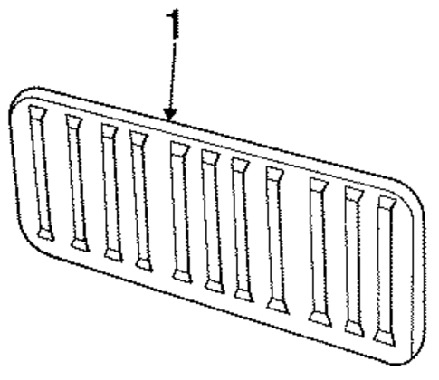 Interior Trim - Tail Gate for 1991 Ford Bronco #0