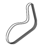 31430015 - Cooling System: Serpentine Belt for Volvo: S60, S60 Cross Country, S80, S90, V60, V60 Cross Country, V90, V90 Cross Country, XC40, XC60, XC70, XC90 Image