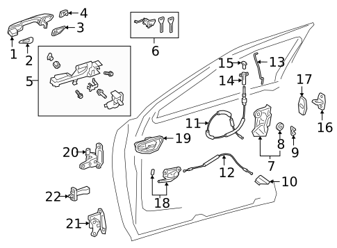 Lock & Hardware for 2022 Lexus NX350h #7