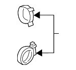 90469894 - Cooling System: Upper Hose Clamp for Chevrolet: Caprice Image