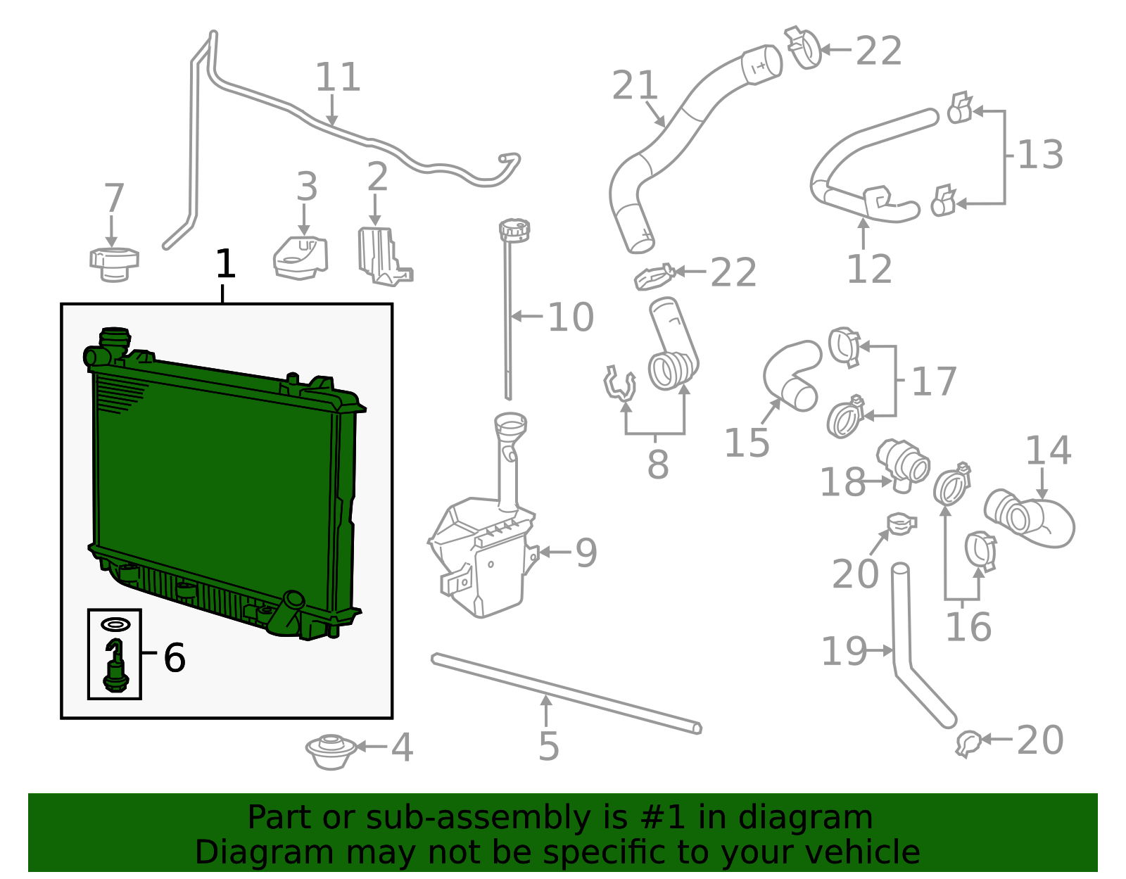 9246751 Radiator 2012-2017 Chevrolet Radiator 92456751 GM | GMPartsDirect.com