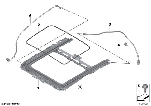 Lift-Up-and-Slide-Back Sunroof for 2019 BMW M340i #1