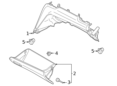 Glove Box for 2019 Hyundai Veloster #0