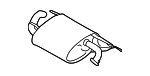 44300FJ121 - Exhaust: Muffler &amp; Pipe for Subaru: Crosstrek, Impreza, XV Crosstrek Image