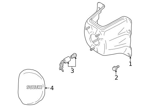Carrier & Components for 1999 Suzuki Grand Vitara #0