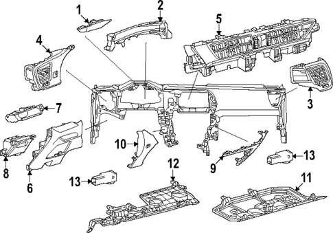 Instrument Panel Components for 2024 Lexus NX350h #0