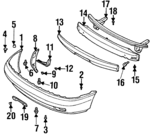 57730AC020 - Body: Bumper Cover for Subaru Image