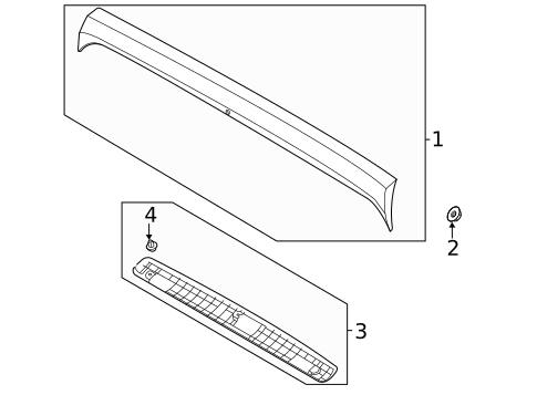 High Mounted Stop Lamp for 2022 Kia Soul #1