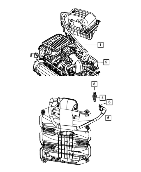 Crankcase Ventilation for 2007 Dodge Ram 1500 #0