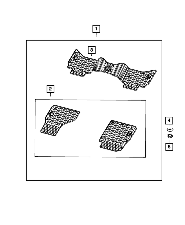 « 5YM151X7AB – Interior Trim : Plancher Moquette (ensemble) pour Mopar Image »