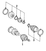1243301001 - Suspension: Drive Shaft for Mercedes-Benz Image