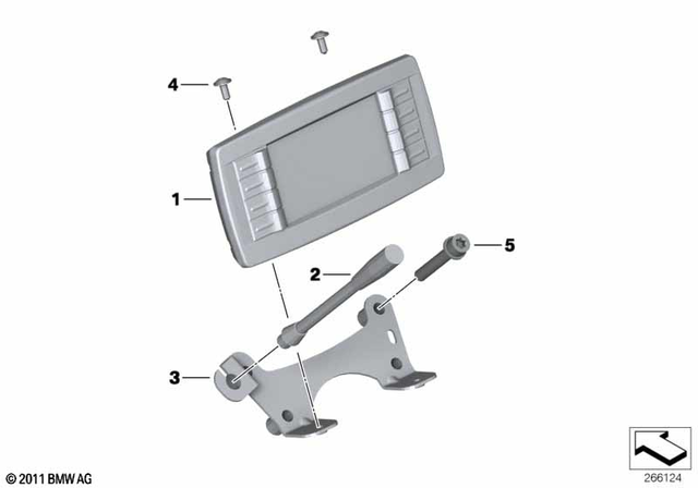 18518531936 - Audio, Navigation, Information Systems: Body Screw without Shoulder - M5X12-A2-70 for BMW-Motorrad Image