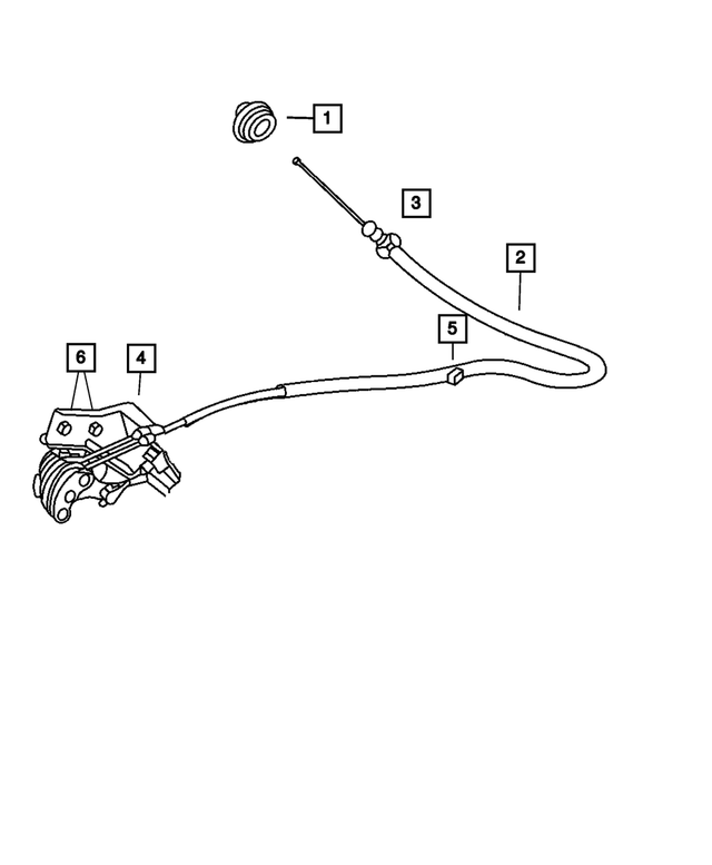 4861640AC - Fuel: Throttle Control Cable for Mopar Image