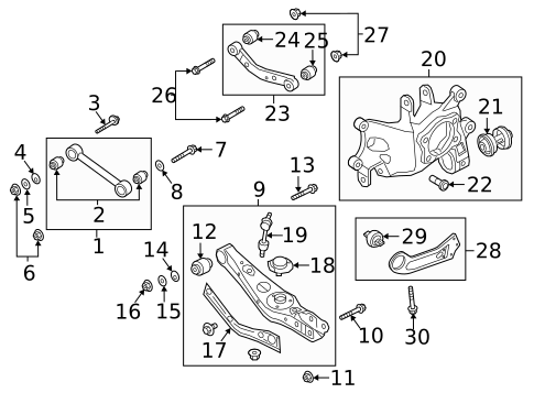 Rear Suspension for 2017 Kia Sportage #1