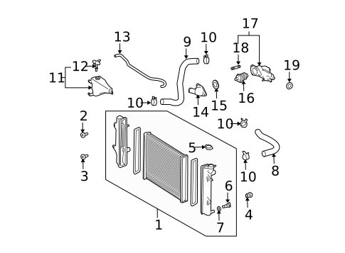 Cooling System for 2006 Lexus GX470 #1