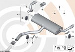 18307534962 - : Tailpipe Tip, Chrome, Right for BMW Image