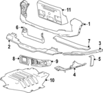 86546173 - : Part# 86546173 F Duct for Chevrolet: Silverado 2500 HD | GMC: Sierra 2500 HD Image