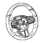 6AD81DX9AA - Steering: Steering Wheel for Dodge: Challenger, Charger, Durango Image