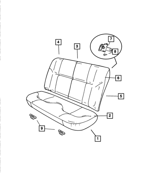 Rear Seats for 2005 Chrysler Sebring #8