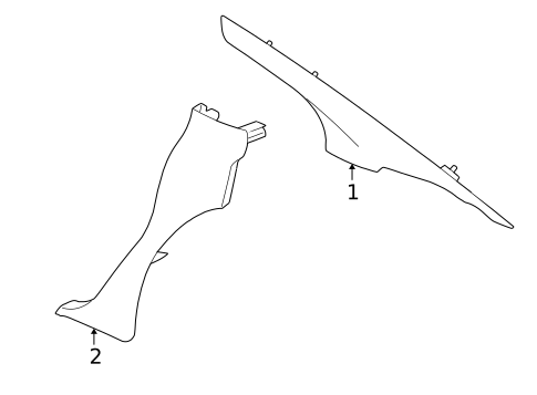 Interior Trim - Quarter Panels for 2000 Chrysler Concorde #0