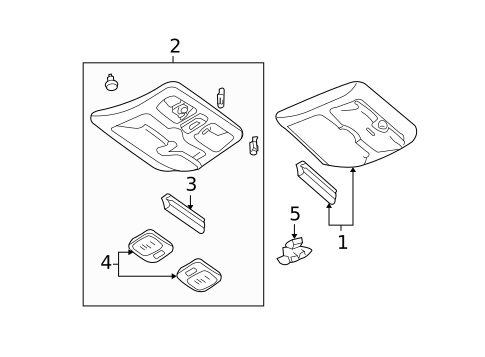 Overhead Console for 2006 Ford Escape #0