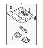 3L8Z78519A70EAB - Body: Overhead Console for Ford: Escape Image