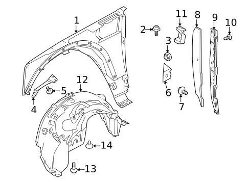 Fender & Components for 2011 Land Rover LR4 #0