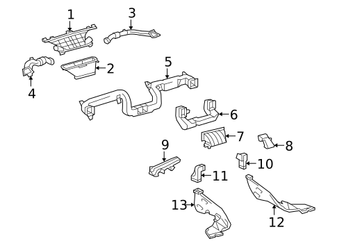 Ducts for 2018 Toyota Sequoia #0