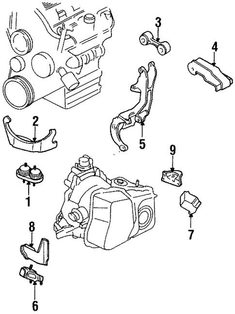 Engine & Trans Mounting for 1996 Buick Century #0