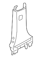 4B08672406PS - Body: Lower Center Pillar Trim for Audi: A6, A6 Quattro, Allroad Quattro, S6 Image