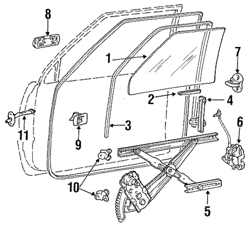 Door for 1990 Dodge Ram 50 #0