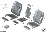 52105A59CF2 - Seats: Cover, Sport Seat Artificial Leather for BMW Image