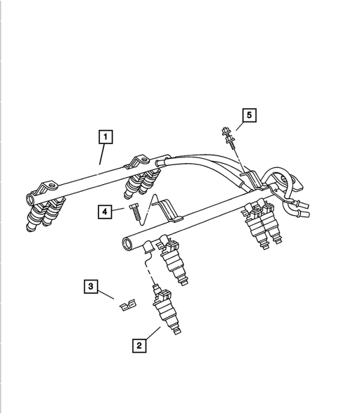 Fuel Rail for 2001 Jeep Wrangler #0