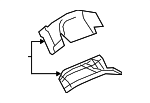 4578335AB - Body: Floor Pan Heat Shield for Mopar Image