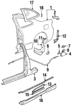 616012B760 - Body: Quarter Panel for Toyota Image
