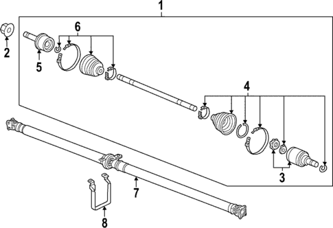 Axle & Differential for 2024 Honda HR-V #1