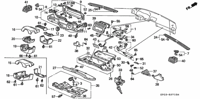 Instrument Garnish for 1995 Acura Legend #0