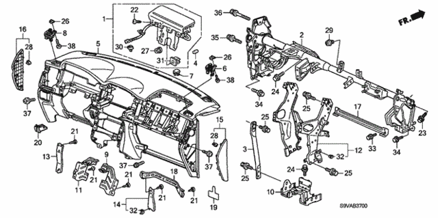 Instrument Panel for 2008 Honda Pilot #0