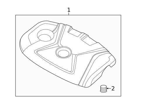 Engine Appearance Cover for 2014 Kia Forte #0