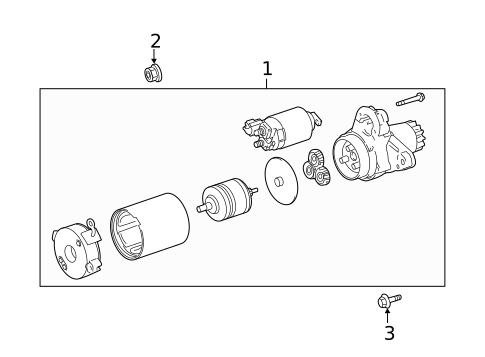 Starter for 2013 Toyota Sienna #1