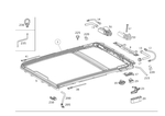1647800102 - : Parts Kit, Panoramic Roof for Mercedes-Benz Image