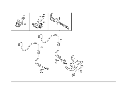 Rear Axle Wiring for 2002 Mercedes-Benz C 320 #0