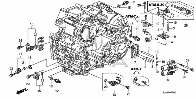 AT Sensor - Solenoid for 2005 Acura RL #0