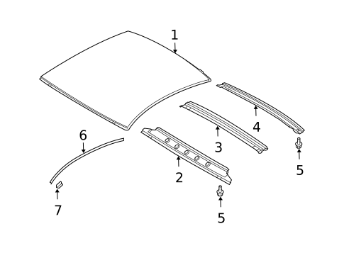 Exterior Trim - Roof for 2003 INFINITI G35 #2